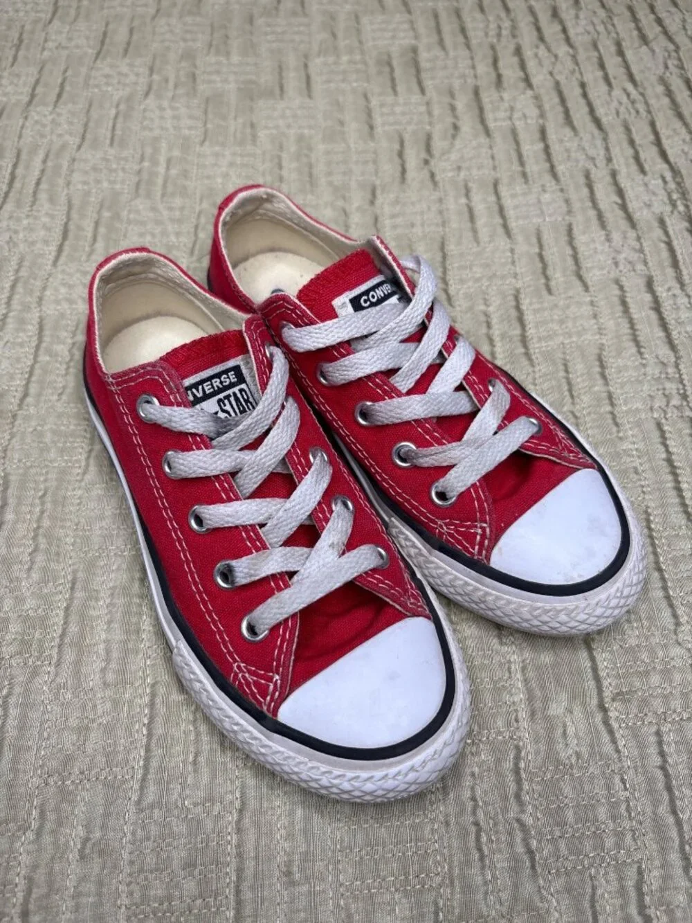 Little Kids' 12 Converse All Star Red Low Chuck Taylors